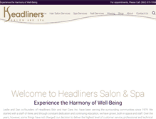 Tablet Screenshot of headlinersinc.com